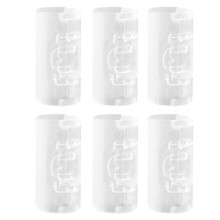 6-Pack Adjustable Bed Sheet Clips – Durable PP Anti- Fixers for Sheets, Duvets, Sofa Cushions & More (Love-Embossed Design)