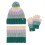 Conjunto infantil de gorro, cachecol e luvas, moderno e quentinho para usar ao ar livre. 1