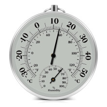 Binnenkamerthermometer met aluminium behuizing, buitenweerstation voor badkamer, keuken, auto, realtime