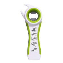 5-in-1 Ring-Pull Can Opener & Bottle Opener, Easy-Grip Manual Opener for Seniors, Pet Food Cans, Arthritis-Friendly Kitchen Gadget