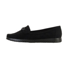 Ballerine Cuir Super Mode - Noir
