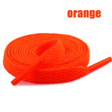 Dpityserensio 39.3In Flat Solid Color Shoe Laces 10+ Colours Shoelaces Football Boots Trainer Shoes Orange