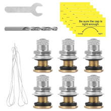Pack Of 6 Ventilation Caps For Fuels Canister Tanks Leak Proof Design With Accessories Leak Proof Fuels Tanks Vent