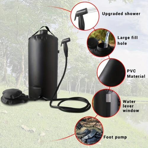 Shower Bag with Pump & Nozzle 1