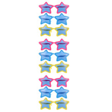 9Pcs Star Shape Plastic Glasses Hawaiian Beach Party Photo Booth Props