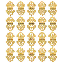 20Stk Kleine Retro Goldene Scharniere Zinklegierung Für Schmuckkästen