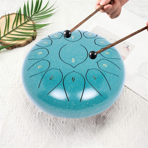 13-Note Steel Tongue Drum with Bag Set 1