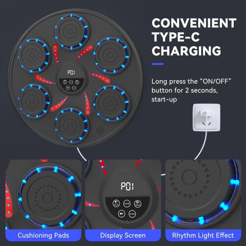 Smart Wireless Wall Boxing Machine with Gloves 2