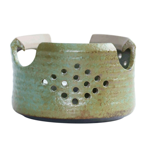 Ceramic tea warmer stand for teapot with candle holder 2