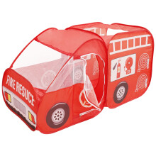 Fire Truck Play Tent – Foldable, Portable, Breathable Pop-Up Playhouse for Kids, Indoor/Outdoor Use, with Storage Bag, Compatible with Kids' Play