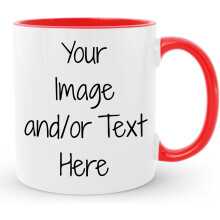 Personalized Ceramic Mug, 11 oz, Custom Photo/Text/Logo, White, Compatible with Dishwasher | Taza Personalizada