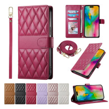 Leather Wallet Phone Case Compatible with Samsung S25 Ultra, S25+, S25 Edge, S24 Ultra, S24 FE, S23, S22, S21 Ultra, S20 FE