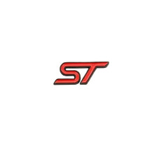 ST Logo 3D Metal Steering Wheel Sticker Badge