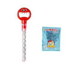 Varinha de bolhas de sabão com 32 furos em formato de carinha sorridente, cinco garras e 10 ml de líquido – Compatível com todos os brinquedos