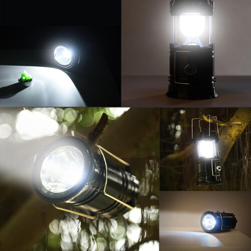 Πολυλειτουργικό φανάρι LED, πτυσσόμενο φορητό φως με απαλό, αντιθαμβωτικό φωτισμό 2
