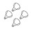 4Stk Triangle Metall Pflanzhalter Avocado Samen 9