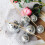 Lot de 3 décorations de gâteau argentées à effet miroir disco 4