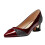 Willtoo Women's Pointed Toe Kitten Heel Pumps, Wine, US-7.5 (EU-39) 2