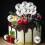 Lot de 3 décorations de gâteau argentées à effet miroir disco 6