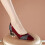 Willtoo Women's Pointed Toe Kitten Heel Pumps, Wine, US-7.5 (EU-39) 4