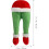 Stuffed Elf Legs Ornament Green Christmas Decoration 2