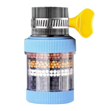 6 Layer Faucet Filter - Kitchen Shower Water Purifier Activated Faucet Water Purifier Enhancer for Hard Water Bathroom Tap Attachment Solution