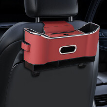 Boîte à mouchoirs pour voiture, organiseur de dossier de siège, porte-gobelets, installation pour sièges avant/arrière de voitures et camions