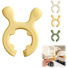 Poignée de casserole multifonction en silicone avec support pour spatule, porte-cuillère antidérapant et soupape de vapeur – Compatible avec la