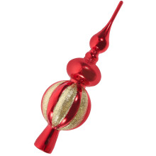 Christmas Tree Topper Red Plastic 1 Pack