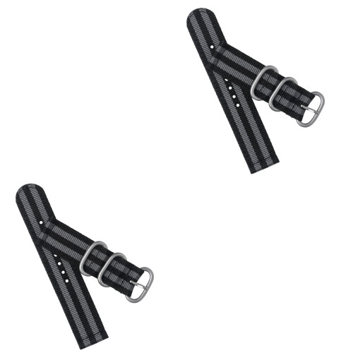 2pcs Watch Bands For Men Man Nylon Strap Buckle 2