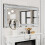 Extra Large Crushed Crystal Silver Vanity Wall Mirror (120cm) 2
