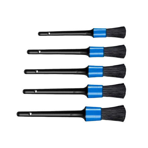 Car Detail Brush Set with 5 Head Sizes and Comfortable Grip 2