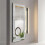 Extra Large Crushed Crystal Silver Vanity Wall Mirror (120cm) 6