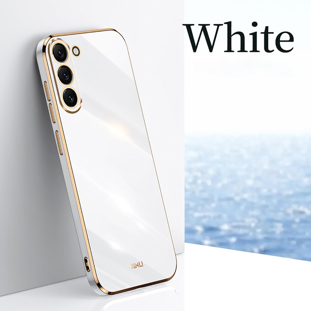 Allytechgroup Case For Samsung Galaxy S25+: Electroplated, Shockproof, Slim, Anti-Scratch Bumper – White 9130661041904