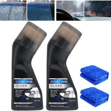 Magic Gem Anti-Fog Coating for Car Windshield, Windows, Mirrors, Glasses, Helmets – Micro-Molecular Wiper (2 pcs)