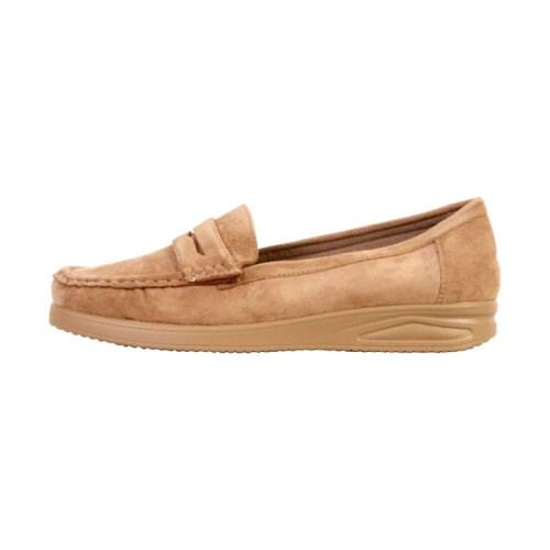 Mocassins Cuir Super Mode - Beige