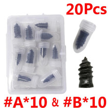 20*Car Vacuum Tire Repair Kit Set Tubeless Tyre Repair Rubber Nails Tool