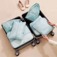 Packing Cubes 6PCS,Travel Organizers Set With Shoe Compartment, Electronics & Cosmetics Storage For Suitcase Organization On Business Trips(Blue)