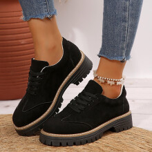 Willtoo Women's Casual Slip-On Loafers Black Soft Sole