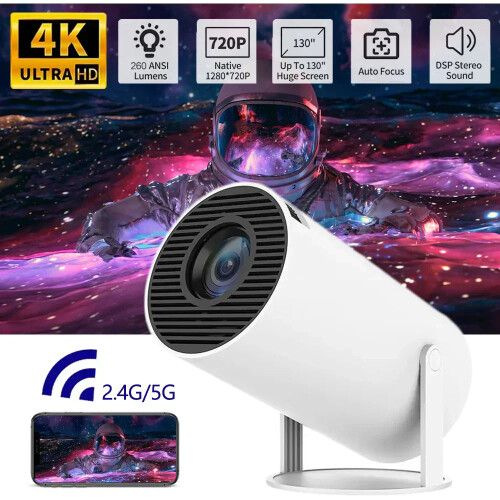 Transpeed 4K Wifi6 Portable Projector 1