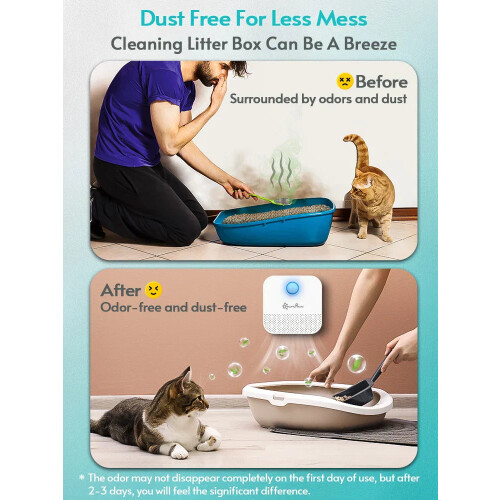 Smart Cat Litter Box Odor Purifier and Deodorizer 2