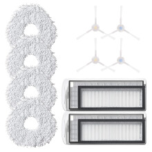 Gjenbrukbar moppeklut kompatibel med robotfeier Narwal T10 Tilbehør Deler Mikrofiber X2 Filter X4 Sidebørste X4 Mopp (10)