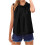 Moderigtig casual top til kvinder, sort M 2