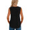 Moderigtig casual top til kvinder, sort M 4