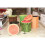 Pouf Fruit Orange En Velours Rangement Pliable Pour Maison 2