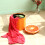 Pouf Fruit Orange En Velours Rangement Pliable Pour Maison 10