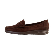 Mocassins de Couro Super Moda - Marrom