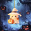 Μενταγιόν αυτοκινήτου για το Halloween, καπέλο μάγισσας, στολίδι αυτοκινήτου, 4