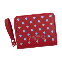 Short Zipper Purse Bag Cute Design Large Capacity for Cards