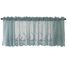 U Lace Kitchen Curtain Window Valance Floral Crochet Privacy Sheer Panel Rod Pocket 51.18 X 16.14 Inches 0.15 Pounds